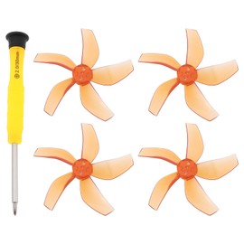 Briny River 4 Pcs Orange 5 Blade Drone Propeller with Screwdriver Compatible with DJI NEO