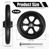 LIQWEI 4 Pack 8 Inch Walker Wheels Replacement, Solid Wheelchair