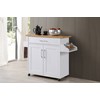 Hodedah Kitchen Island with Spice Rack, Towel Rack & Drawer,