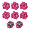 MECCANIXITY 8 Pcs Rose Flower Hair Clips 4 Inch Flower