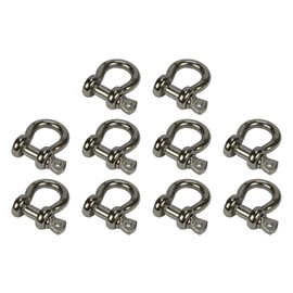 3/8" Anchor Shackle D Clevis Bow Ring 316 Stainless Steel for Sailboat Rigging 10PCS