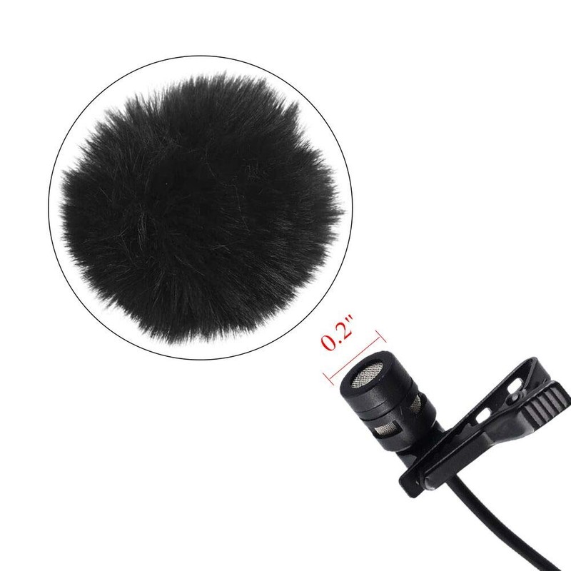 Lavalier Wind Muff 2 Pack Lapel Microphone Wind Muff 0.2/0.4