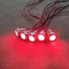 Kiligen 5pcs 12mm 110V-220VAC LED Waterproof Indicator Light Pilot Light