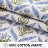 MIULEE Floral Cotton Throw Pillow Covers 18x18 Set of 2,