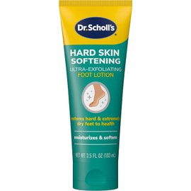Dr. Scholl's Dry, Flaky Skin Remover Ultra Exfoliating Foot Lotion with Urea for Rough Dry Cracked Feet, Heal and Moisturize for Healthy Looking Feet, Intensive Foot Care, Alpha Hydroxy Acids, 3.5 oz