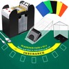 Aoriher Blackjack Game Combo Set, Include Blackjack Layout Felt,Shoe 6