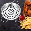 Housoutil Big Hole Colander with Handle, Stainless Steel hole Colander