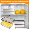 Set of 4 Fresh Food Storage Boxes, Fridge Organiser, Stackable