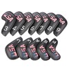Golf Builder 12pcs/Set Black Leather USA Golf Club Iron Head