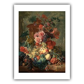 The Ibis - Jan Van Huysum Still Life : ''Fruit Piece'' (1722) - Museum-Grade Giclee