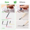 Hiboom 3 Pack Carpenter Pencils Set with 24 Refills, 2.8
