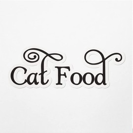 Decal Stickers Of Cat Food Premium Indoor (No Waterproof) Vinyl Decal Stickers For Laptop Phone Accessory Helmet Car Window Mug Tuber Cup Door Wall Decoration ANDVER3110501BL110322