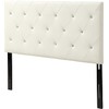 AC Pacific AC-BED16 Faux Leather Upholstered Headboard with Modern Diamond