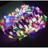 to 10pz Diadema Corona Flores Luz Led Fiesta Festival