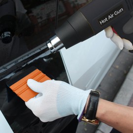 Spanno Heat Gun for Vinyl Wrap, Car Flim Installation Tools Car Window Tinting Tool Kit Include Heat Gun, Squeegees, Vinyl Cutter and Gloves