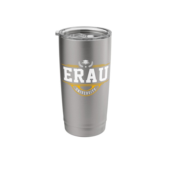 Embry-Riddle Aeronautical University Vintage Arch Design Stainless Steel Insulated Tumbler