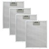 JAMHER 4 Pack W10169961A Range Hood Filter Replacement 5 Layer