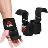 Weight Lifting Hooks, Non-Slip Rubber Coated Grips, 7mm Neoprene Wrist