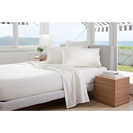 Crescent Bedding Twin Extra Long Micro Fiber White Fitted sheet - Soft and Comfy - By White Twin XL