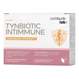 Cumlaude Lab Tynbiotic Intimmune 28 Sticks Complemento Alimenticio Probióticos Prebióticos Vitaminas Minerales Apoyo Sistema Inmunológico             