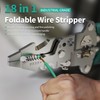 LYNCLYFELOOP 18 in 1 Wire Stripper Foldable with Portable Storage