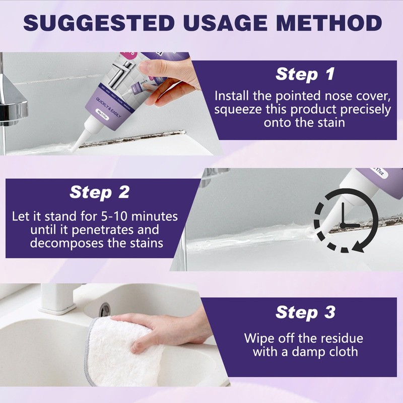 FIYADWZH Cleaning Remover Gel,Powerful Household Cleaning Gel,Suitable for Bathroom and