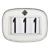 LeMieux Saddle Pad Number Holder in White - Durable Leather