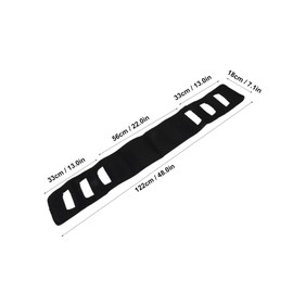 Transfer Sling Gait Belt Transfer Belts Safety Patient Lift Board Mobility Aids Equipment Stand Assistance for Elderly or Patient (Black)