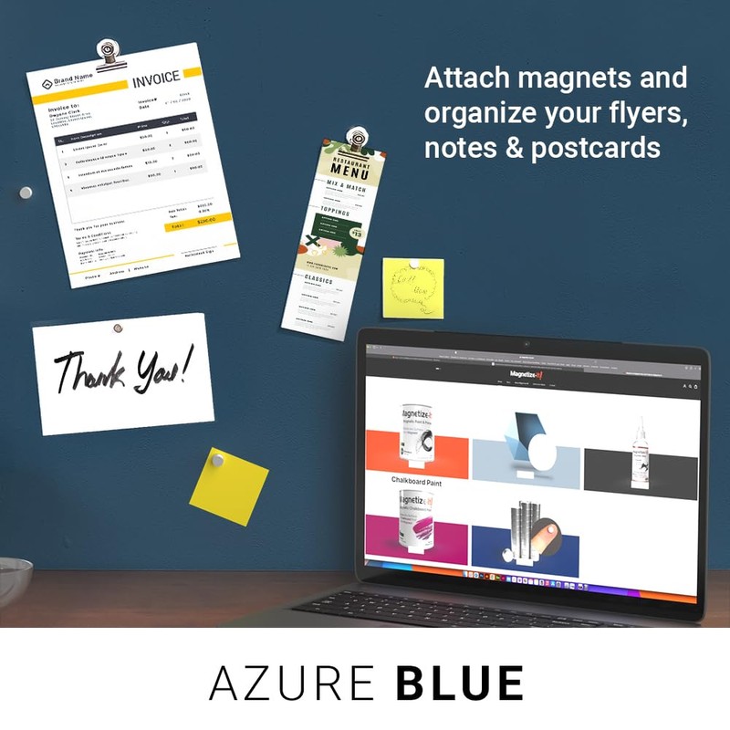 Magnetize-It! Magnetic Paint & Primer (Water Based) – Azure Blue