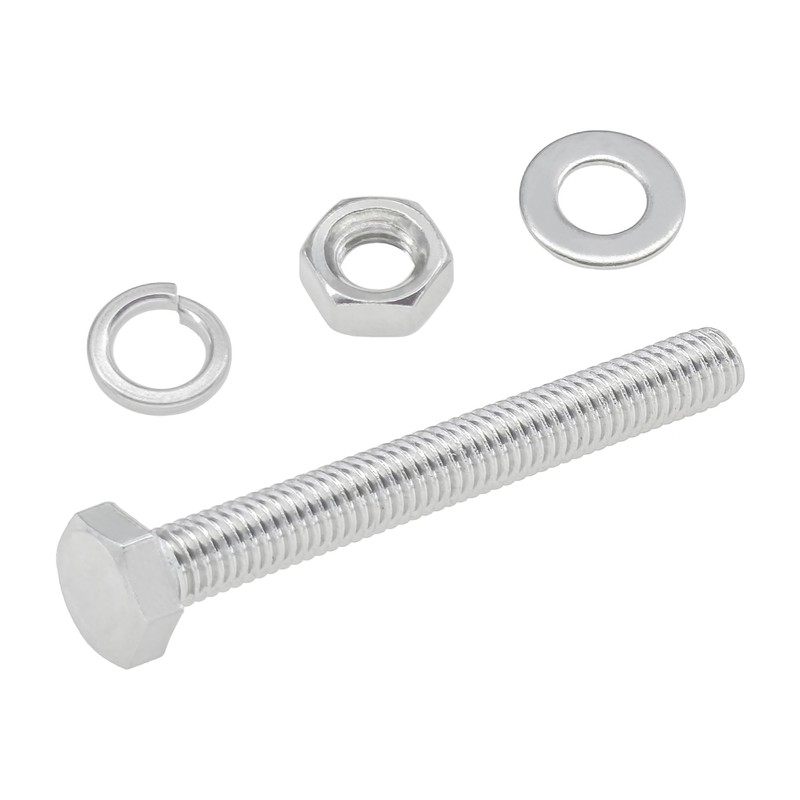 10 Sets of Stainless Steel Nuts & Bolts – Hex