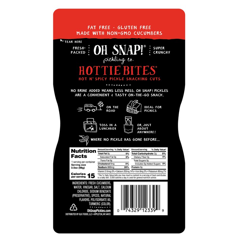 oh snap 8-Pack OH SNAP! Hottie Bites Hot & Spicy