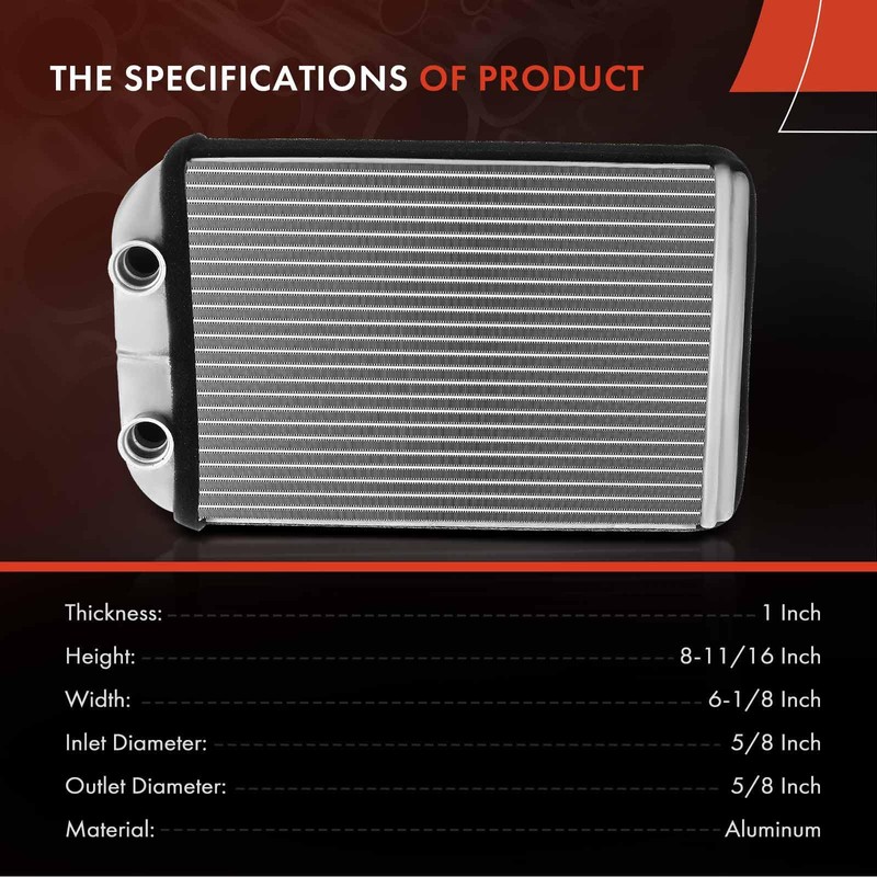 A-Premium HVAC Heater Core Compatible with Toyota Tundra 2000 2001