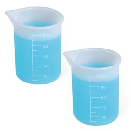 2Pcs Silicone Laundry Detergent Cup, Laundry Detergent Measuring Cup, Silicone Dispenser Cups Reusable for Liquid Flexible Washable Liquid Measuring Cups for Home, Dormitory, Hotel