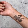 4 x 'Frog In A Rowing Boat' Temporary Tattoos -