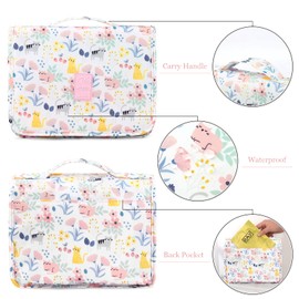 Hanging Toiletry Bag for Women, Lychii Cosmetic Bag, Toiletries Travel Organizer-Cat Printed