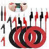 Dual Alligator Clips Electrical Test Leads, 2Pcs 4mm Banana Plug