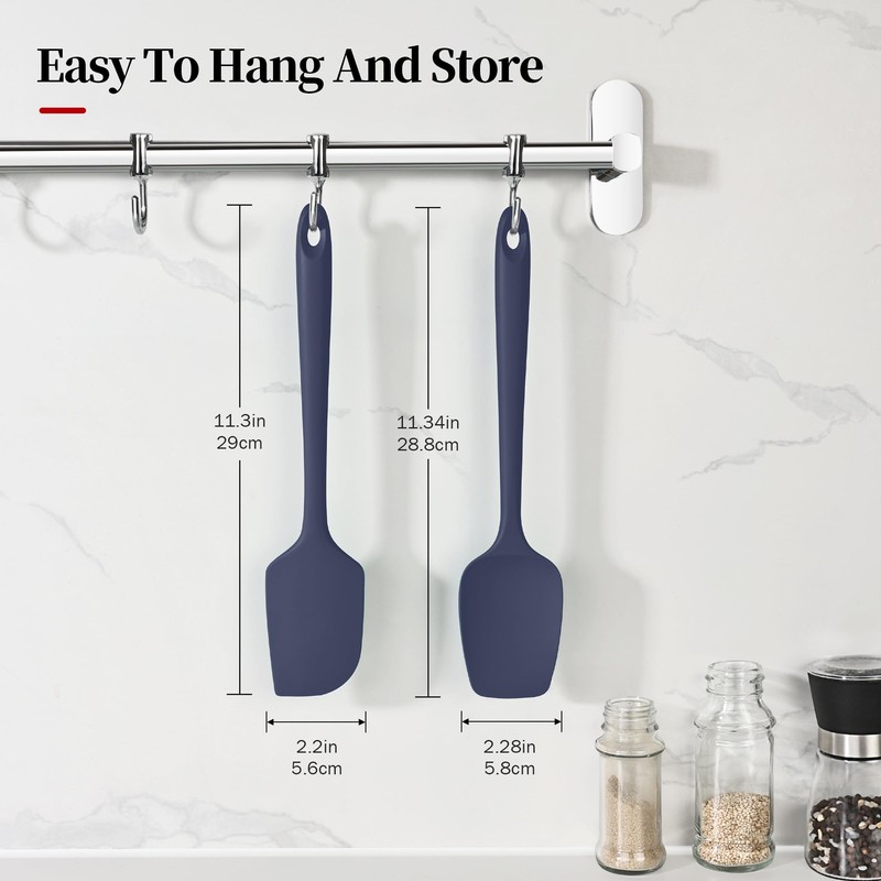 Lilybeam 600ºF Heat Resistant Spatulas, High Heat Food Safe Semless