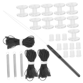 Vaguelly 1 Set Pleated Shade Repair Kit Rv Pleated Shade Accessories with Repair Wheels and Cords for Easy Fixing of Day Night Blinds Compatible with