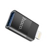 Hoco UA17 Lightning to USB-A OTG Adapter, Black