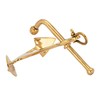 NKlaus Nautical Stick Anchor with Shackle Brass 13 x 9.5
