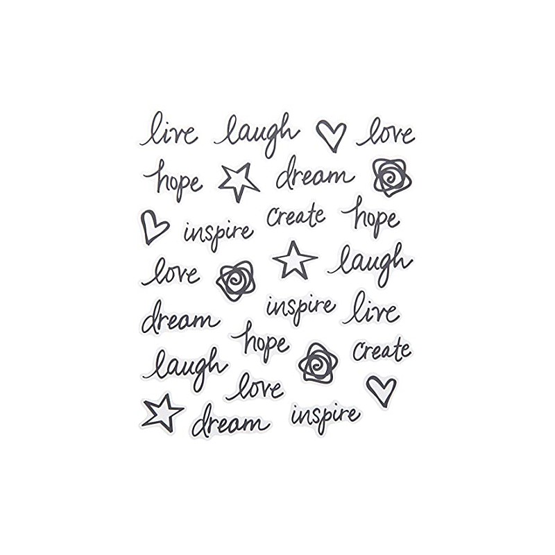 2 Sheets Stickers - Doodle Word Stickers