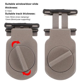 Operitacx Childproof Locks for Sliding Glass Doors Window Door Safety Locks PVC UK