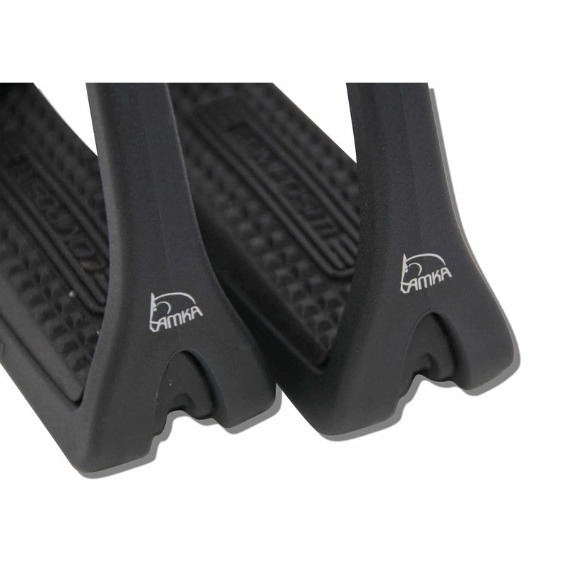 Children's Plastic Stirrups Compositi 10 cm Black