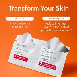 Dr Dennis Gross Alpha Beta Extra Strength Daily Peel: for Oily Skin, Uneven Tone or Texture, Wrinkles or Enlarged Pores (5 Treatments)