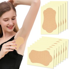 Underarm Sweat Pads, 28 Pieces, Sweat Underarm Pads, Underarm Pads Faded Armpit Pads, Direct Adhesive, Sweat Stain Prevention, Antibacterial, Odor Resistant, Moisture Absorption, Stick Type, Skin Color, Unisex (Skin Color, 28P-Underarm)