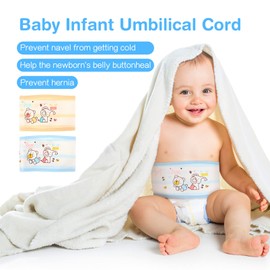 Healifty Baby Belly Button Band 4 Pcs Infant Belly Bands Umbilical Cord Navel Belt for Baby Infant (Random Color)