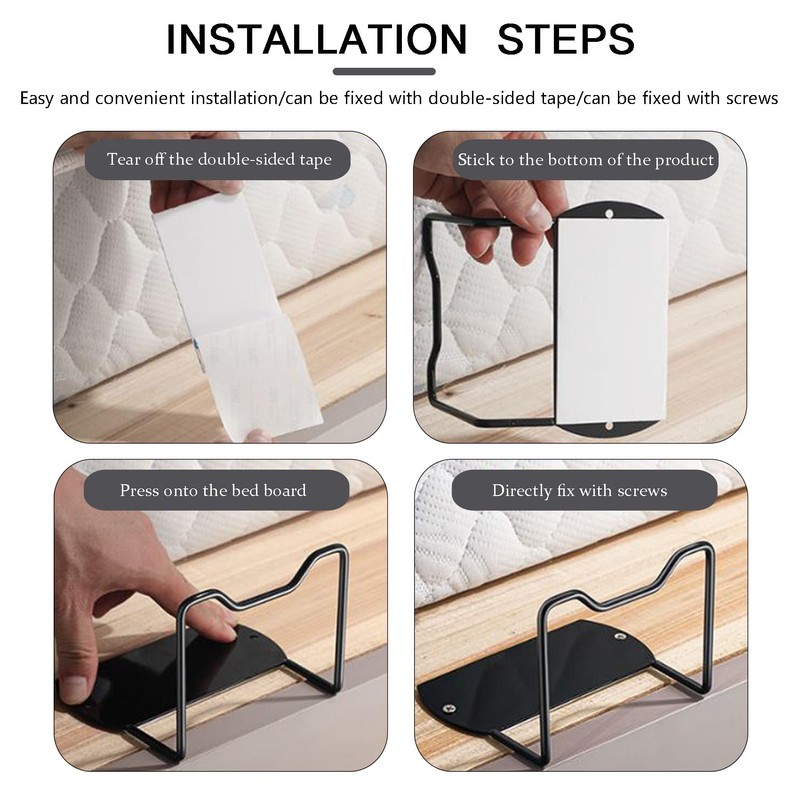 YueLvoe Mattress Slide Stopper & Retainer Bar 2Pcs – Prevent