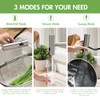Kitchen Faucet with Pull Down Sprayer Brushed Nickel Waterfall Sink