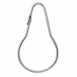 Silver Shower Curtain Rings Metal Hooks Ring (36 Pack) Nickel Plated Rustproof for Bathroom Shower Rod