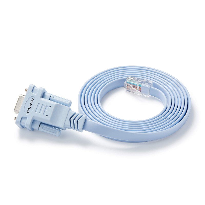 OIKWAN DB9 to RJ45 Console Cable,Compatible with Cisco Routers Switches